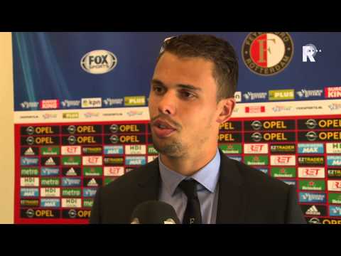 Mitchell te Vrede na afloop van Feyenoord - FC Utrecht