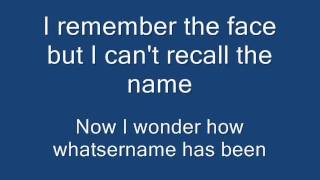 Green Day - Whatsername (Lyrics on Screen)