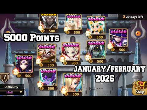 TOA Hell Max Rewards Clear January/February 2026 (Summoners War)