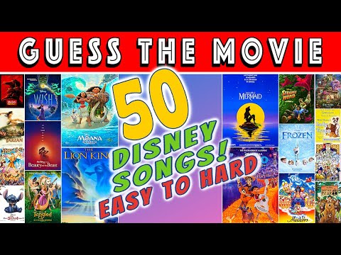 Guess The Disney Movie Quiz Challenge (50 Songs)