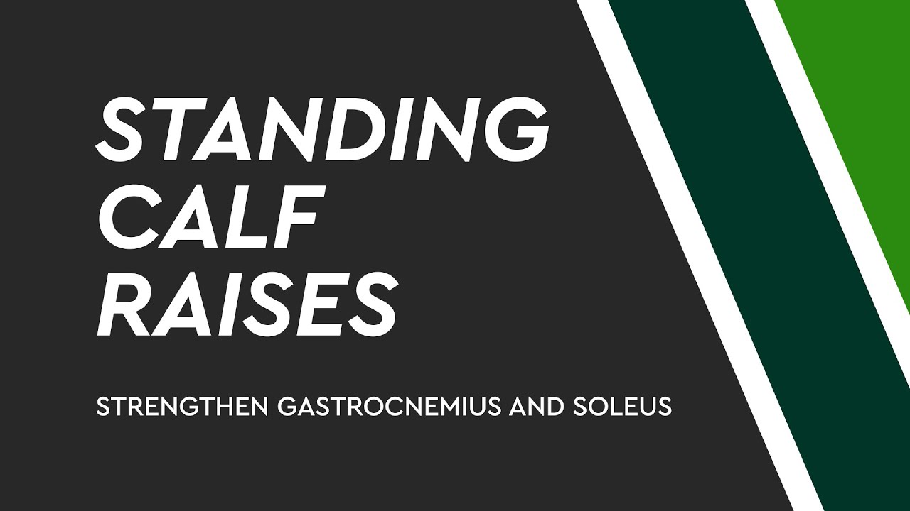 Exercises with an Athletic Trainer: Standing Calf Raises