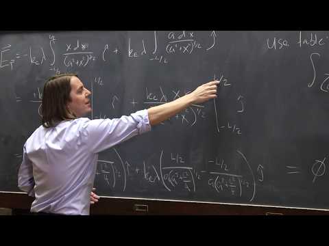 PHYS 102 | Continuous Charge 5 - Charged Rod Problem 2