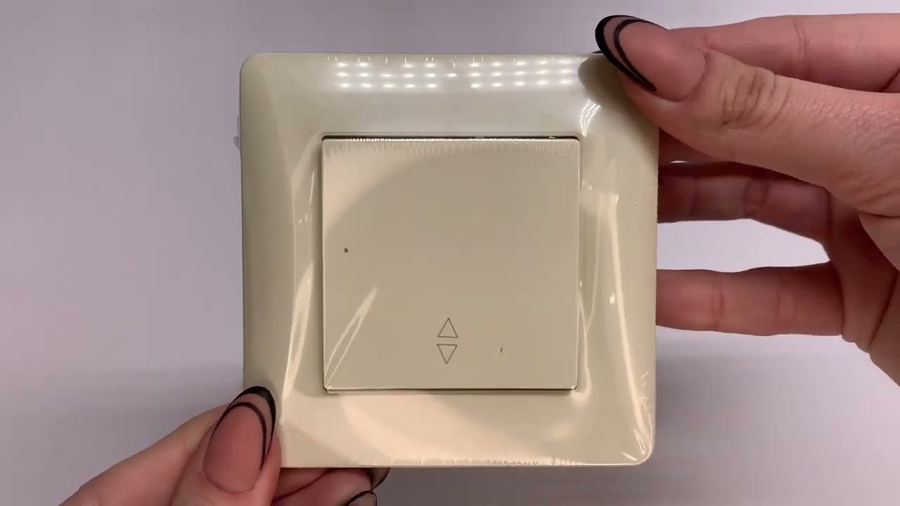 Вимикач одноклавішний прохідний VIDEX Binera крем VF-BNSW1P-CR