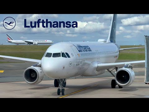 🇫🇷 Paris CDG - Frankfurt FRA 🇩🇪  Lufthansa Airbus A320  [FULL FLIGHT REPORT] Economy Class