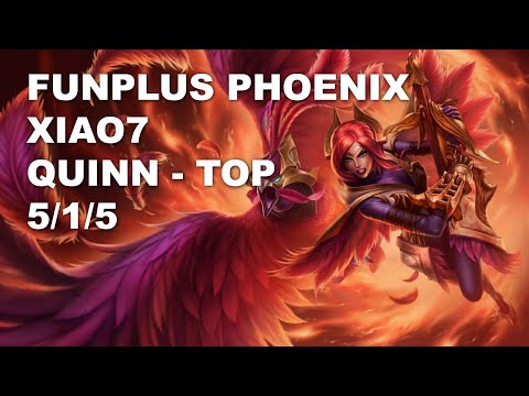 FunPlus Phoenix xiao7 Top Quinn vs Renekton - KR Challenger Patch 10.9