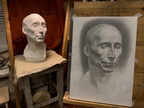 Рисунок головы Никколо Да Уццано