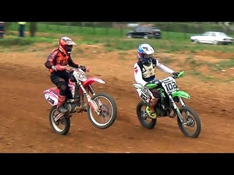 Disputa forte no Brasileiro de Velocross - Corrida Intensa na 85cc no Crozeta