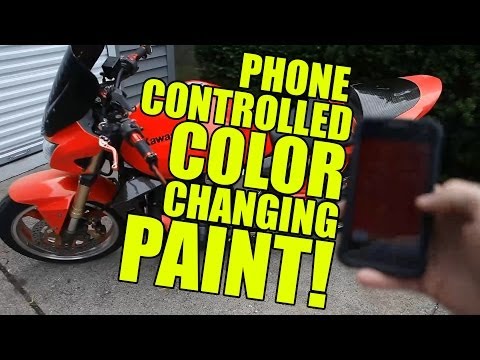 Amazing Color Changing Paint! Phone Controlled!