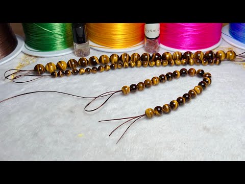 Easy Making - How to use 3 cords to make an elastic bracelet? (Detailed instructions)