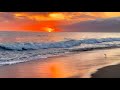 Coastal Sunset Tranquility 12Hours Calming Wave Sounds For Relaxation Meditation Deep Sleeping