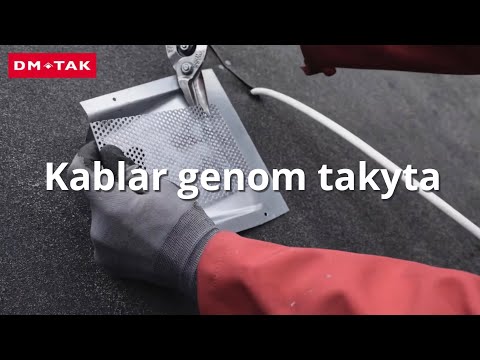 Takskolan. Plåtbeslag del 5 - Kablar genom takytan