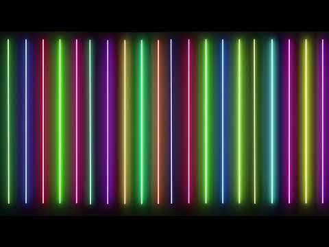 Club Visuals 1086 - Neon Color Lines Background Video