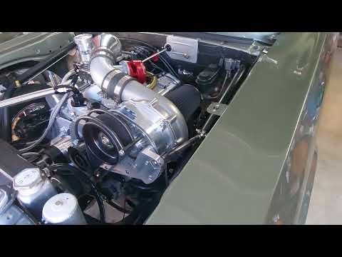 Hear what a Procharged Small Block Chevy with Vibrant Mufflers Sound Like