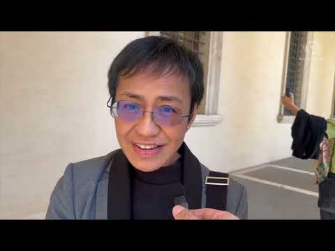 Maria Ressa recounts private audience with Pope Francis