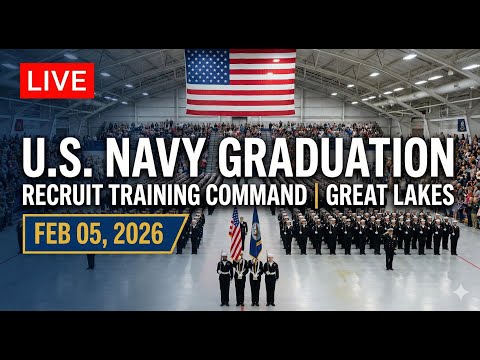 LIVE: U.S. Navy Recruit Training Command Graduation Day | Great Lakes | Feb 05, 2026.