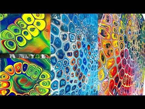 VENETIAN GLASS Chameleon Cell Acrylic Pouring for Inspiration and Therapy