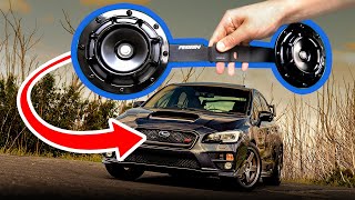 Hella Style Supertone Horn Install Guide | Sound vs Stock Comparison for Subaru WRX STI