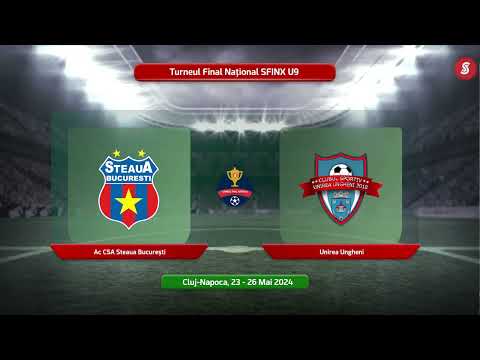 LIVE 🔴 U9 2015 Acad  CSA Steaua București   Unirea Ungheni   Turneul Final Național Sfinx⚽️🥇