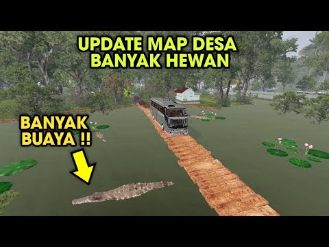 There Crocodile !! Update to the New BUSSID Mod Map with Beautiful Rural Nuances