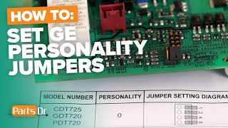How to Set GE Control Board Personality Jumpers
