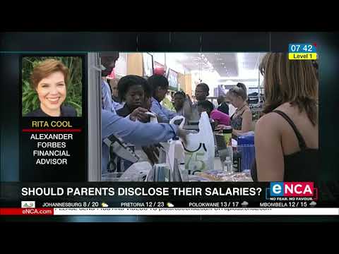 Should parents disclose their salaries?