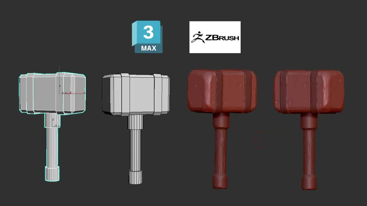 Mastering Hammer Modeling & Sculpting in 3ds Max and ZBrush | Step-by-Step Tutorial