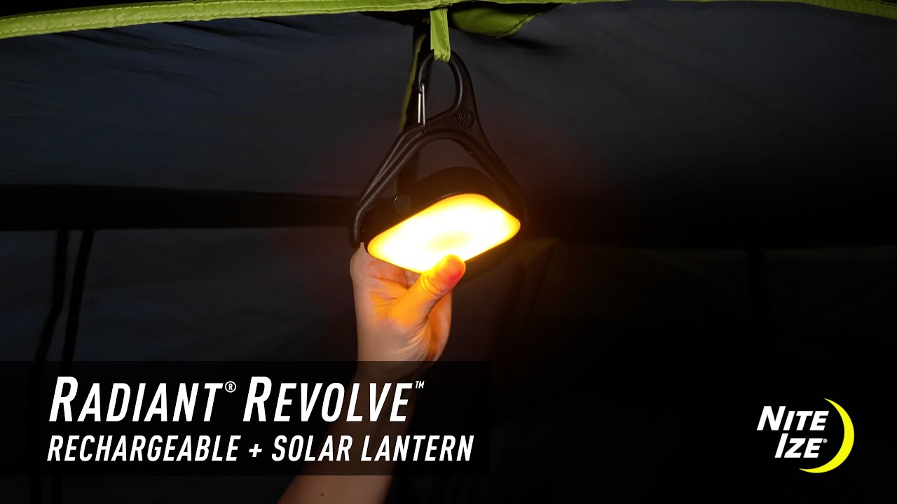 NITE IZE Radiant Revolve Rechargeable + Solar Lantern