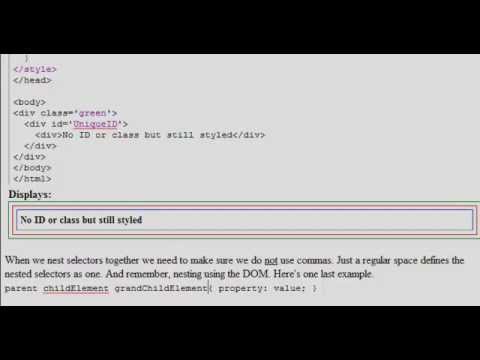 Advanced CSS Tutorial | Grouping and Nesting