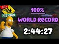 The Simpsons Hit Run 100 Speedrun 2 44 27 World Record