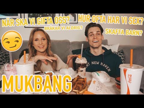 MUKBANG Q/A MED MIN FÄSTMAN💍😏