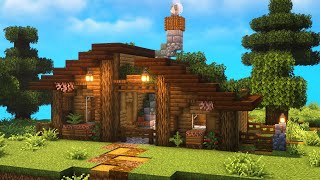 MINECRAFT: how to Build a Cozy Starter House | TUTORIAL