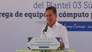 Durango cuenta con educación de calidad en los municipios, prueba de ello es el primer lugar naciona