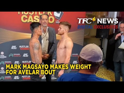 Mark Magsayo makes weight for Avelar bout TFC News Digital Exclusives