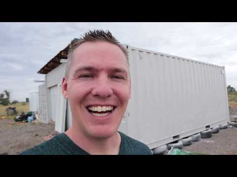 Part of a video titled I made a shipping container into an Office / Studio - YouTube