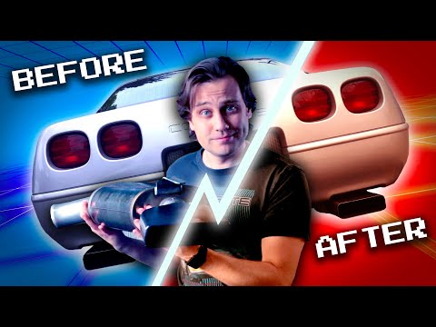CORVETTE EXHAUST Review (Magnaflow Mufflers on a C4) Before/After Comparison