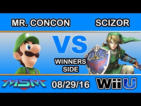 MSM 63 - SS | Mr. ConCon (Luigi) Vs. TiE | Scizor (Link) Winners Side - Smash Wii U