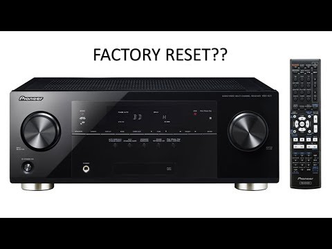PIONEER VSX-821 FACTORY RESET + EQUIPMENT LONGEVITY ADVICE