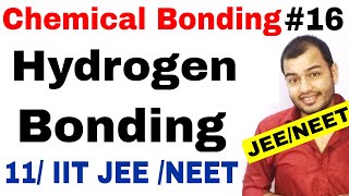 11 chap 4 || Chemical Bonding 16 || Hydrogen Bonding IIT JEE MAINS / NEET ||