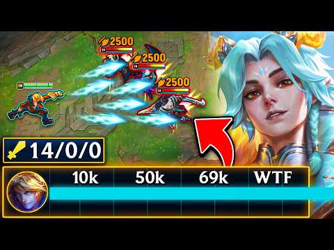 This was the most 1v9 Ezreal game you will ever witness... (NO TEAM)