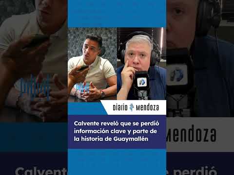Marcos Calvente, intendente de Guaymallén, en diálogo con Marcelo Ortiz.