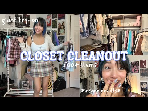 MASSIVE CLOSET CLEANOUT!! Try on of everything (part 2)