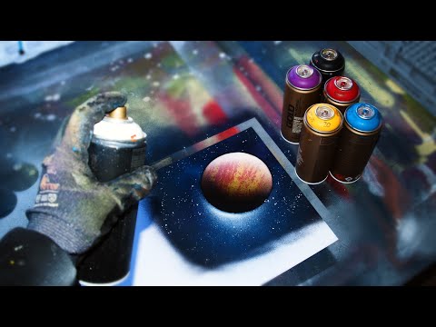 Spray Paint Tutorial: Planets (ENGLISH SUBS)