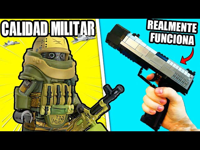 Vídeo relacionado con BrickBounty 130 Piezas Pistolas-Armas-Paquetes Juguete Bloque de Construcción, Casco Chaleco Set de Equipo para Ladrillos-Soldado Minifiguras WW2 Bases Militares SWAT Rangers Munición.