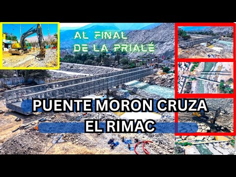 It's already crossing the Rímac River! 😱 The Morón Bridge in Huampaní is progressing and it looks...