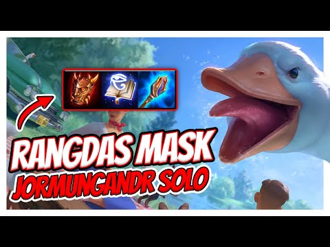 GOOSIN AROUND WITH FULL DAMAGE RANGDAS BUILD! - Smite Jormungandr solo