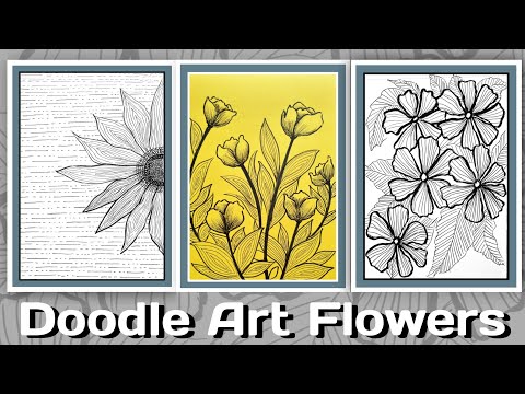 Doodle Art ||Doodle Flowers || Line Art || Rupali Bhagat