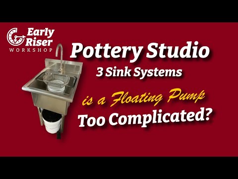 Studio Sink, No Plumbing #potterystudio  #ceramicstudio