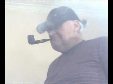 Pipe, Stanwell Zebrano, Straight, Smoking, with Red Black T-Shirt; and Tango: " Volver "
