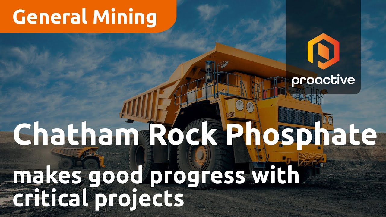 Chatham Rock Phosphate makes good progress with critical projects, targets Q4 production