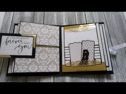 Wedding album| FREE TUTORIAL | Echo Park Wedding Bliss | Pop up Scrapbook pages | Pop up page | SOLD